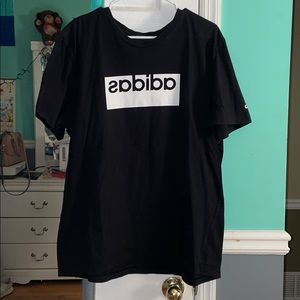 Adidas black t shirt